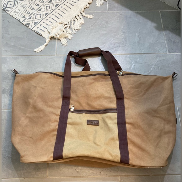 bella russo Other - Bella Russo large tan canvas duffel bag